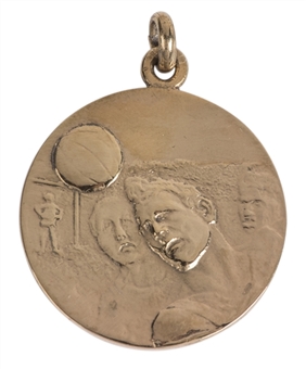 1930 World Cup Medal Presented to Lucien Laurent for World Cup First Goal (Letter of Provenance)